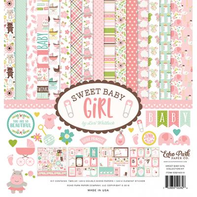 Echo Park Sweet Baby Girl Designpapier - Collection Kit